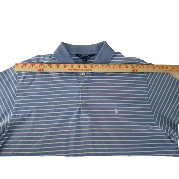 Polo by Ralph Lauren Men's  Blue & White  Striped Polo Shirt Size XL - Picture 5 of 13